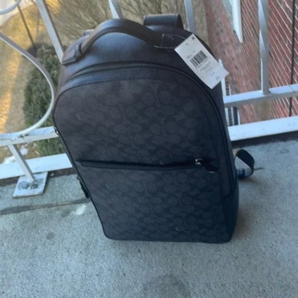 Coach Backpack Coach Metropolitan Soft In Signature CHARCOAL NEW for man/woman main image 5
